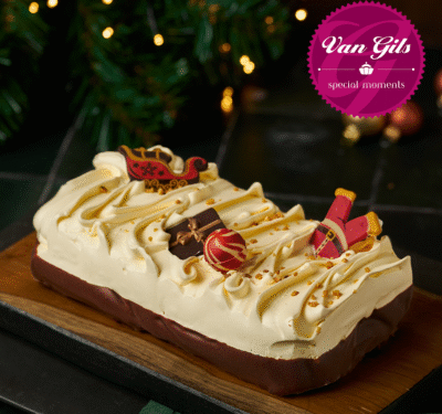 Kerst Schnitt Roomijstaart