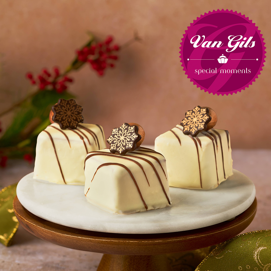 Kersttaartje Mousse