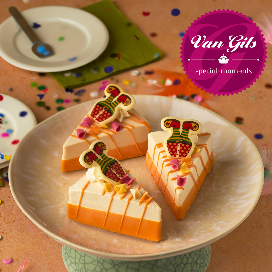 Taartje Carnaval Mousse